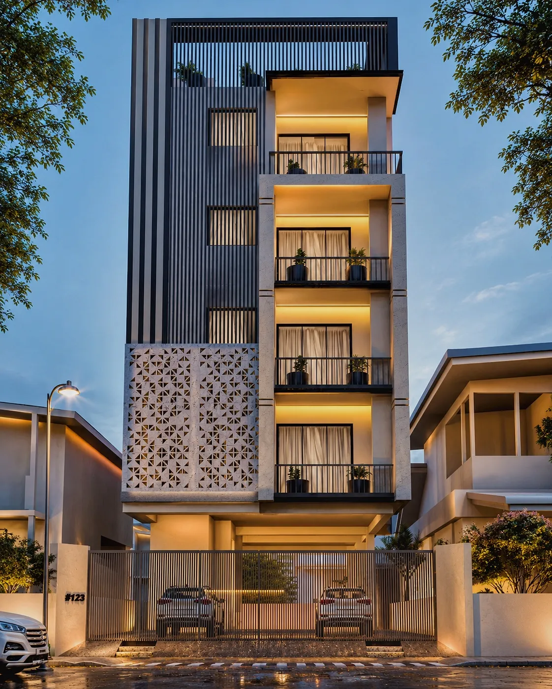 Elevation Perspective: Side View